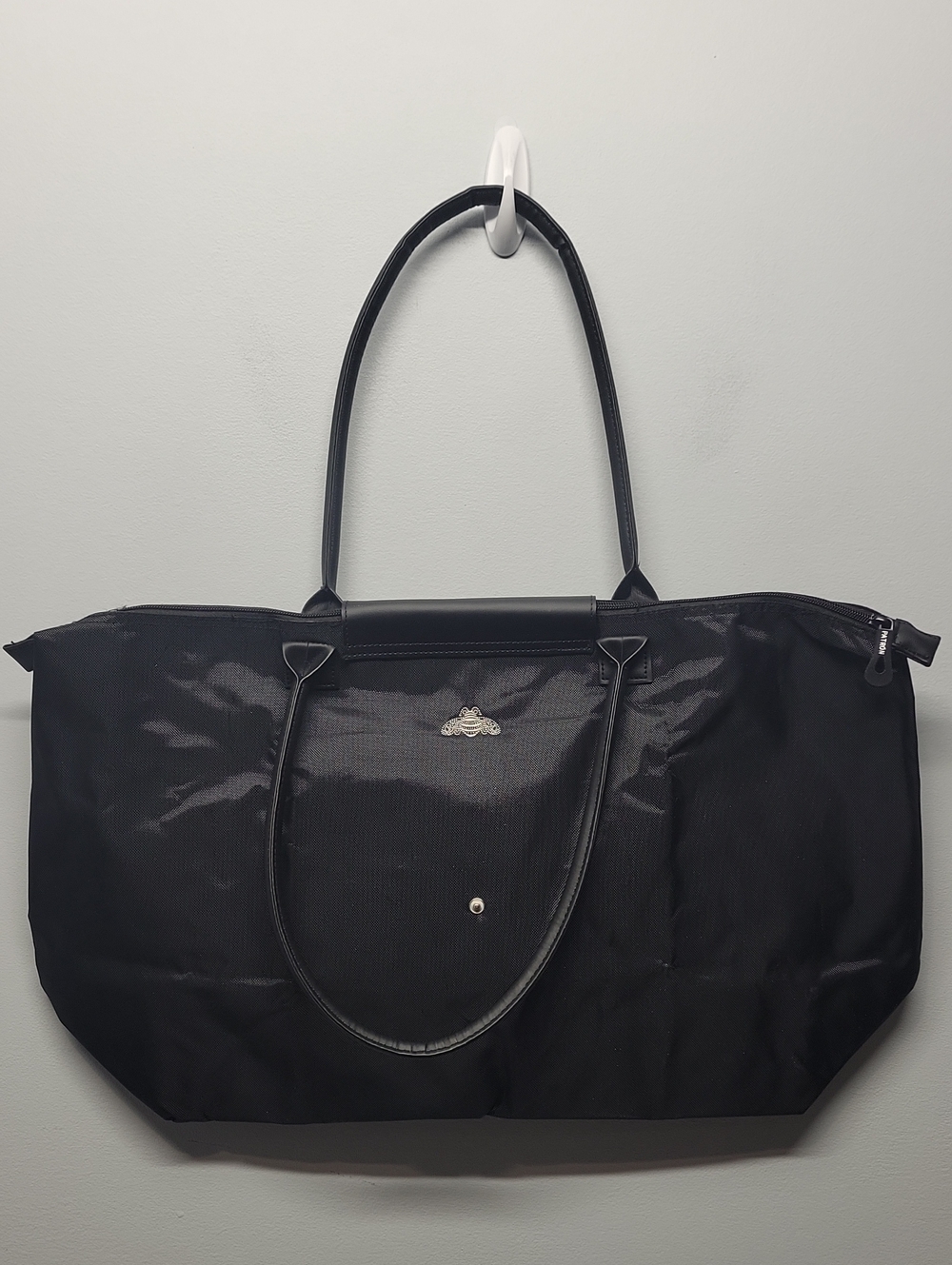 Patron Tequila Large Packable Tote Bag Black